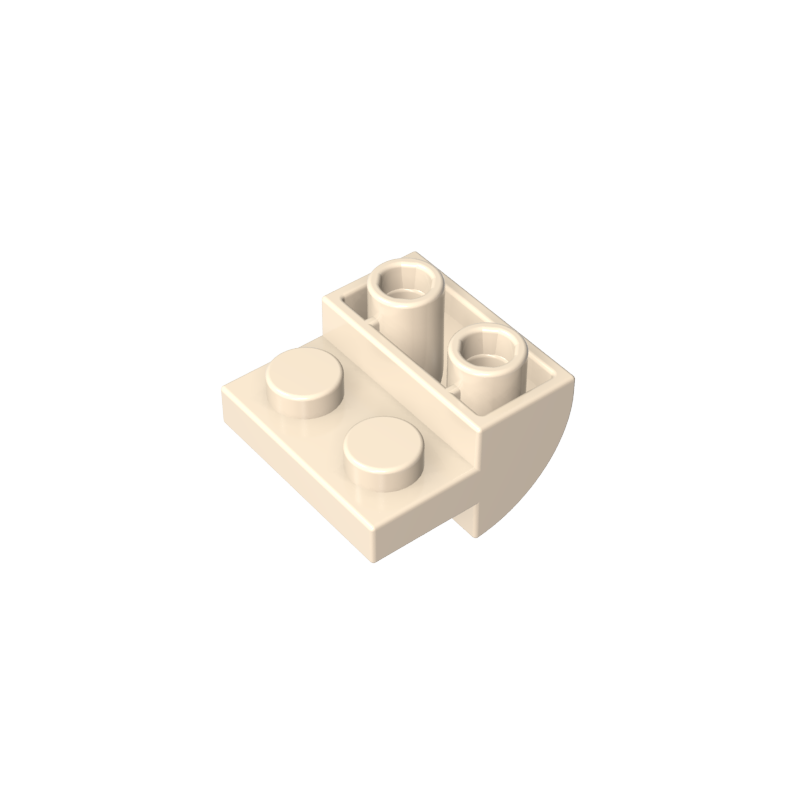 1750 | Slope, Curved 2 x 2 Inverted with 2 Recessed Studs