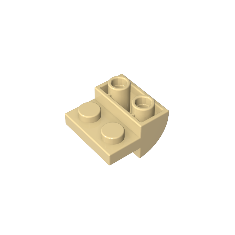 1750 | Slope, Curved 2 x 2 Inverted with 2 Recessed Studs