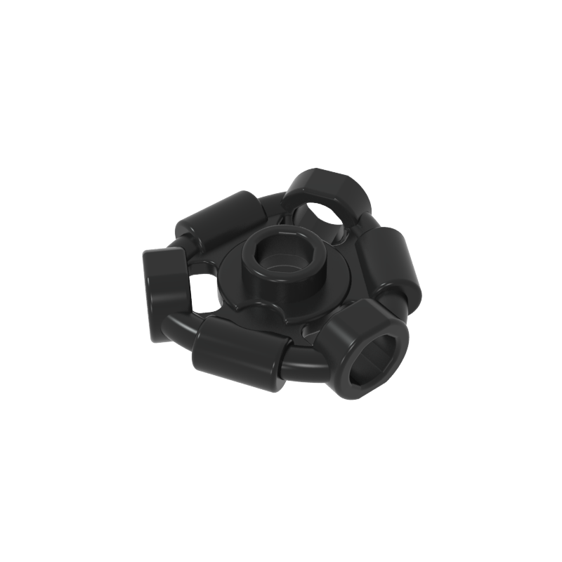 1941 | Weapon Holder Ring with 3 Bars and 3 Bar Holes (Ninjago Aeroblade Center) - Open Stud