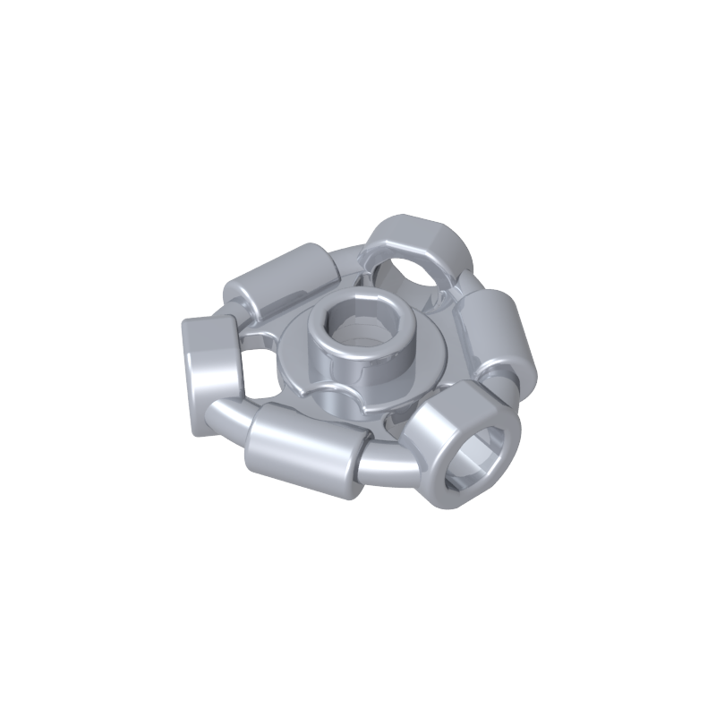 1941 | Weapon Holder Ring with 3 Bars and 3 Bar Holes (Ninjago Aeroblade Center) - Open Stud