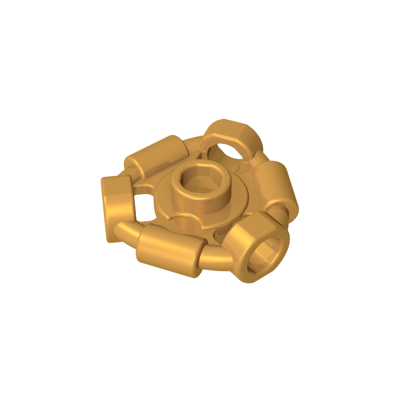 1941 | Weapon Holder Ring with 3 Bars and 3 Bar Holes (Ninjago Aeroblade Center) - Open Stud