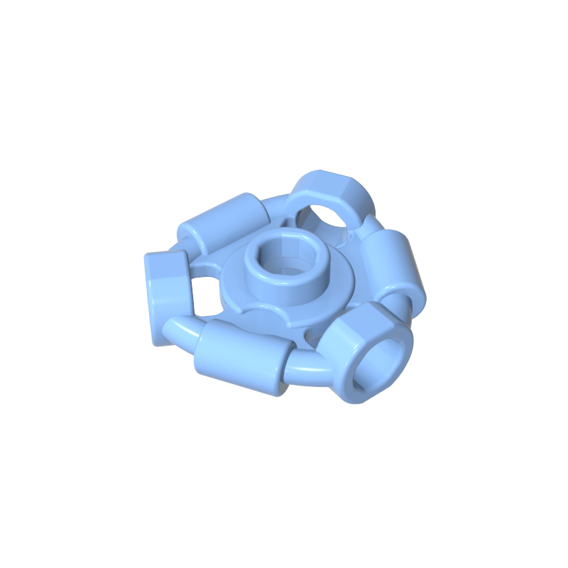 1941 | Weapon Holder Ring with 3 Bars and 3 Bar Holes (Ninjago Aeroblade Center) - Open Stud