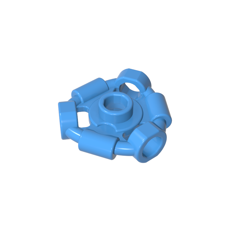 1941 | Weapon Holder Ring with 3 Bars and 3 Bar Holes (Ninjago Aeroblade Center) - Open Stud