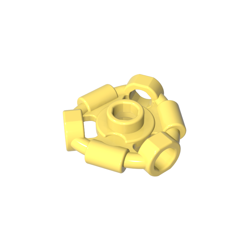 1941 | Weapon Holder Ring with 3 Bars and 3 Bar Holes (Ninjago Aeroblade Center) - Open Stud