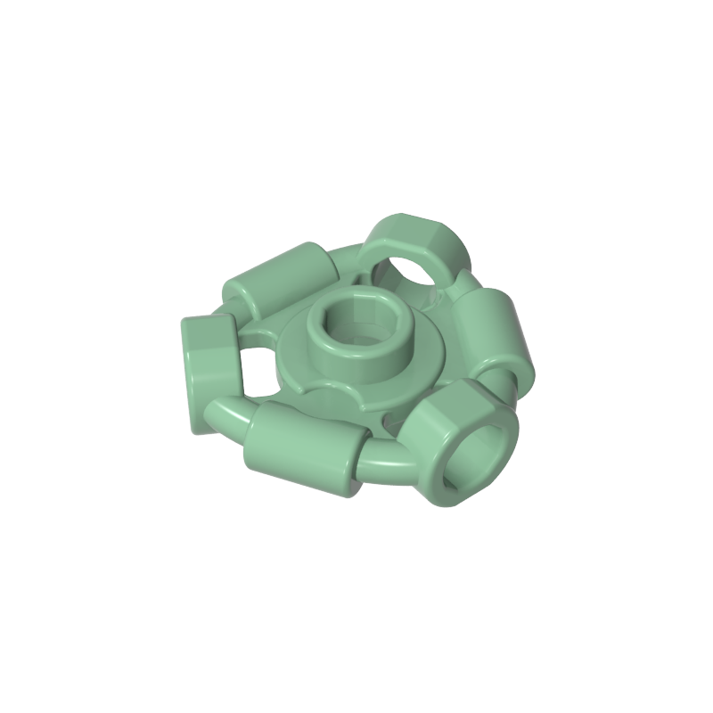 1941 | Weapon Holder Ring with 3 Bars and 3 Bar Holes (Ninjago Aeroblade Center) - Open Stud