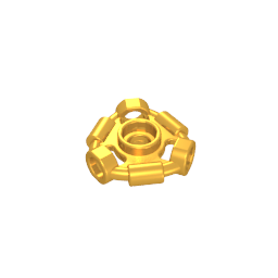1941 | Weapon Holder Ring with 3 Bars and 3 Bar Holes (Ninjago Aeroblade Center) - Open Stud