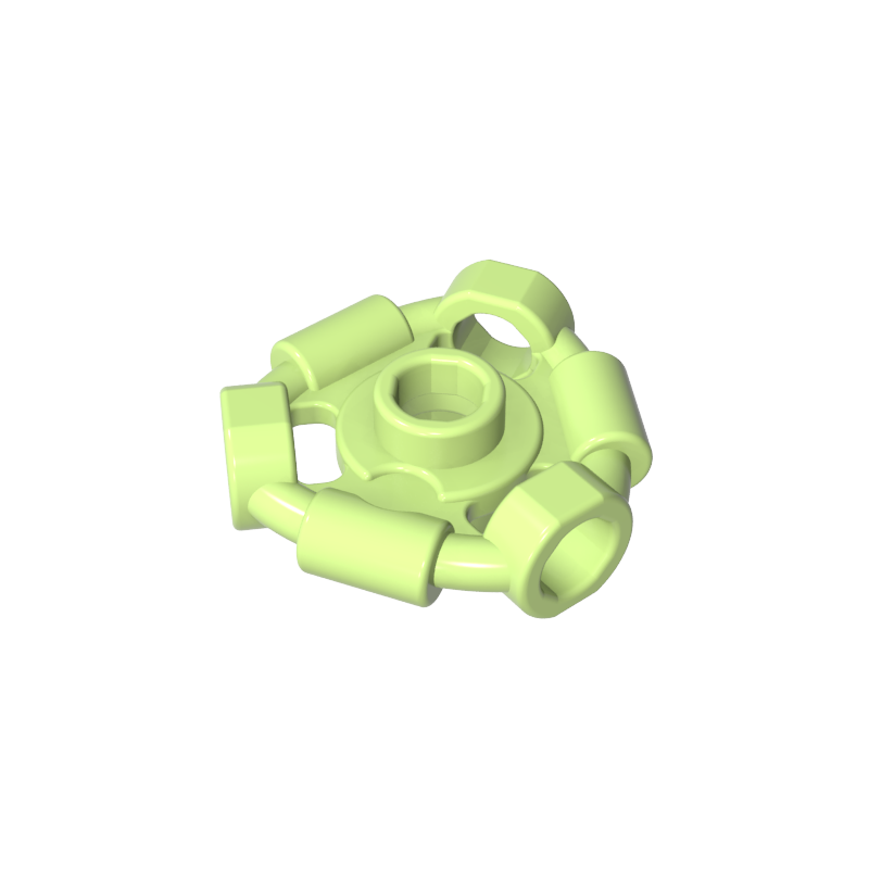 1941 | Weapon Holder Ring with 3 Bars and 3 Bar Holes (Ninjago Aeroblade Center) - Open Stud