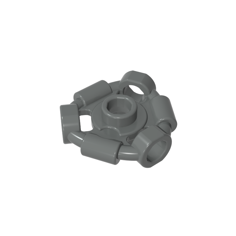 1941 | Weapon Holder Ring with 3 Bars and 3 Bar Holes (Ninjago Aeroblade Center) - Open Stud