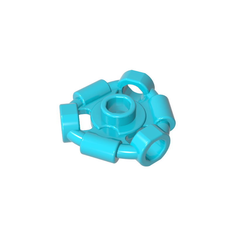1941 | Weapon Holder Ring with 3 Bars and 3 Bar Holes (Ninjago Aeroblade Center) - Open Stud