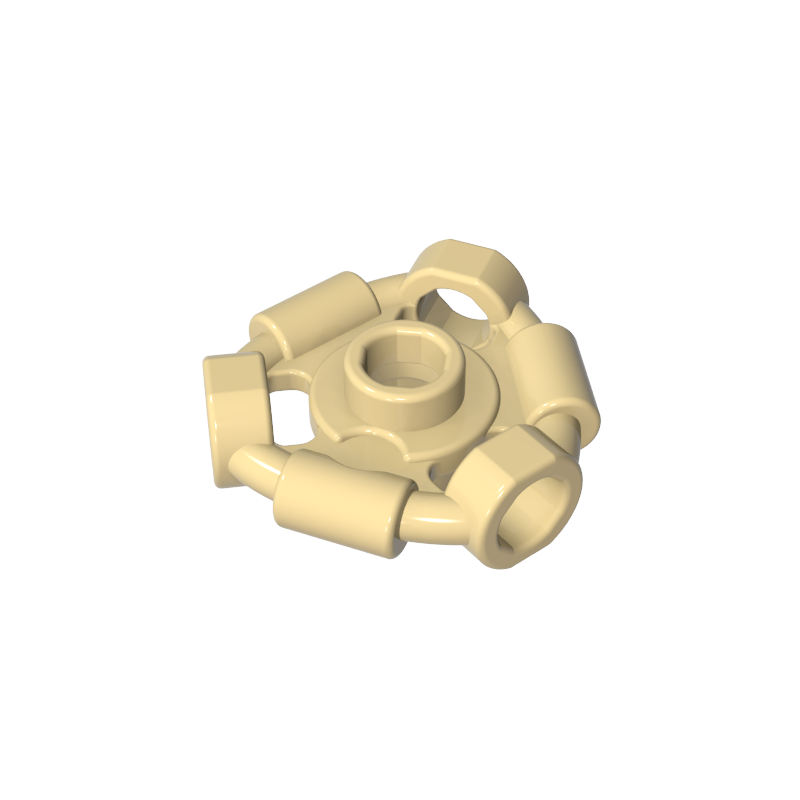 1941 | Weapon Holder Ring with 3 Bars and 3 Bar Holes (Ninjago Aeroblade Center) - Open Stud