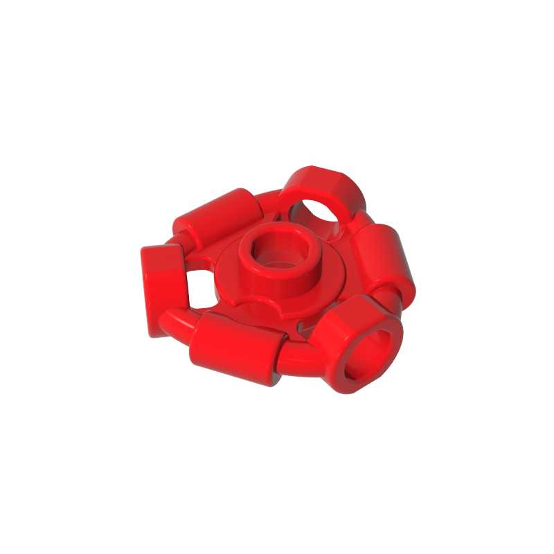 1941 | Weapon Holder Ring with 3 Bars and 3 Bar Holes (Ninjago Aeroblade Center) - Open Stud