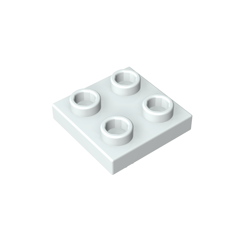 2476a | Plate, Modified 2 x 2 with Pin on Bottom