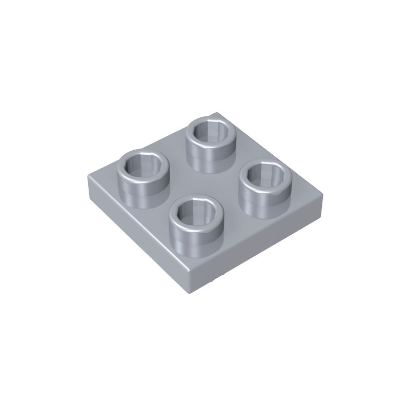 2476a | Plate, Modified 2 x 2 with Pin on Bottom