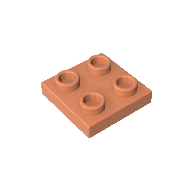 2476a | Plate, Modified 2 x 2 with Pin on Bottom