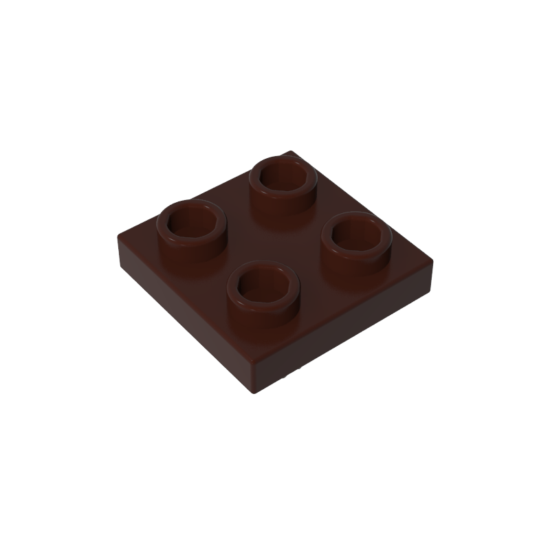2476a | Plate, Modified 2 x 2 with Pin on Bottom
