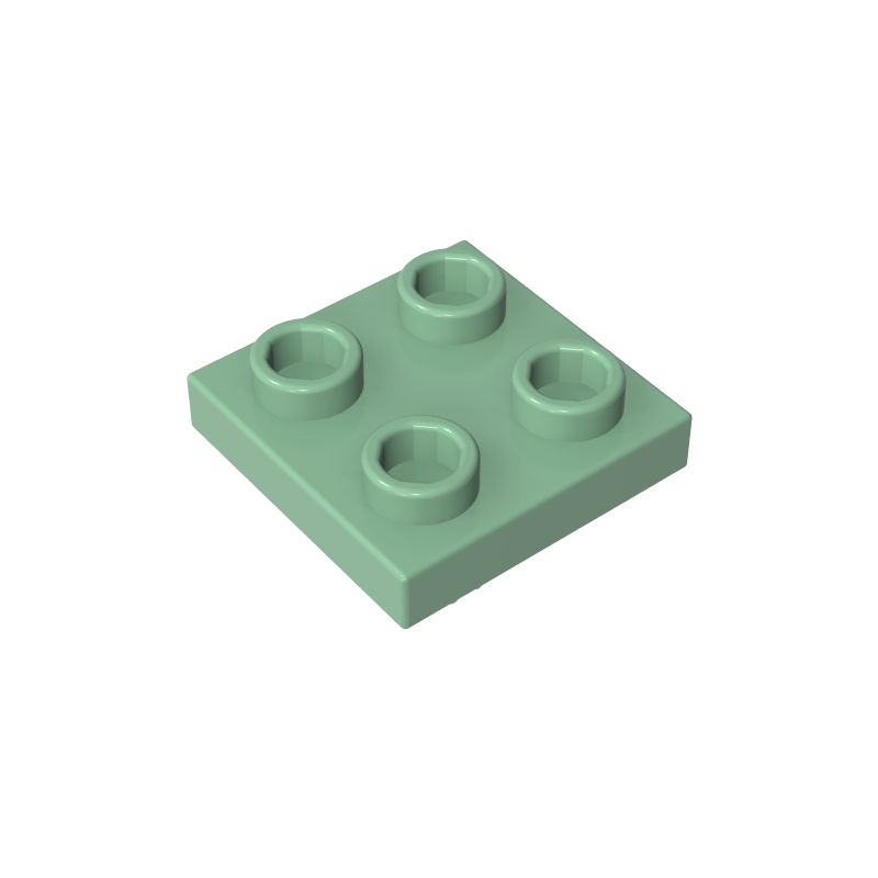 2476a | Plate, Modified 2 x 2 with Pin on Bottom