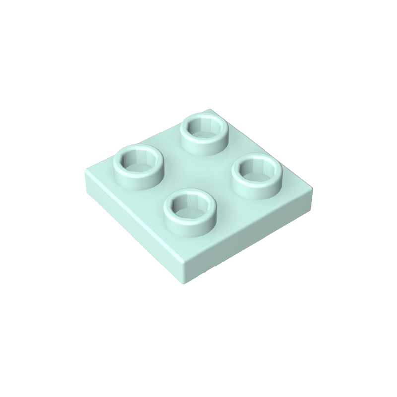 2476a | Plate, Modified 2 x 2 with Pin on Bottom