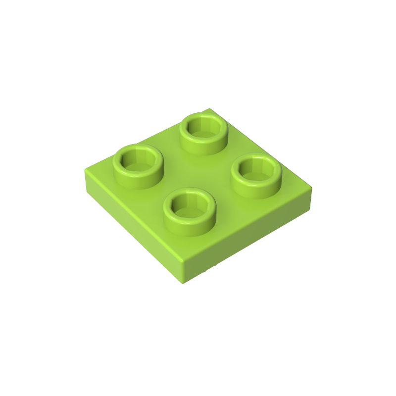 2476a | Plate, Modified 2 x 2 with Pin on Bottom