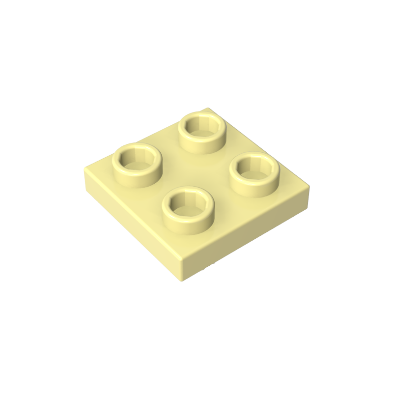 2476a | Plate, Modified 2 x 2 with Pin on Bottom