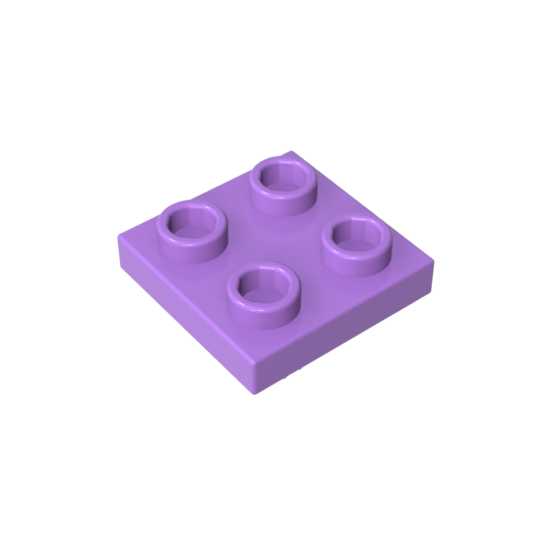 2476a | Plate, Modified 2 x 2 with Pin on Bottom