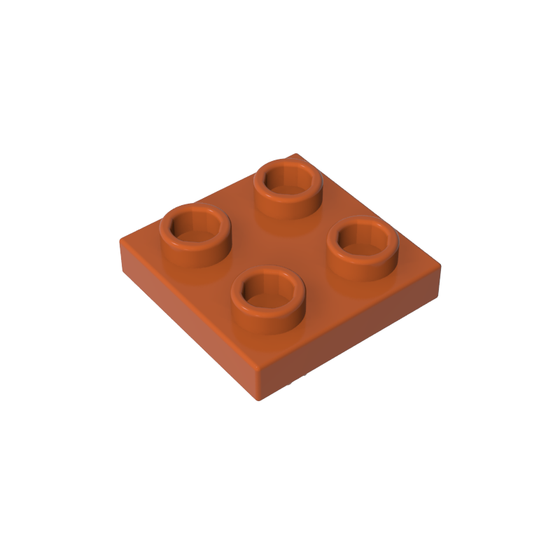 2476a | Plate, Modified 2 x 2 with Pin on Bottom