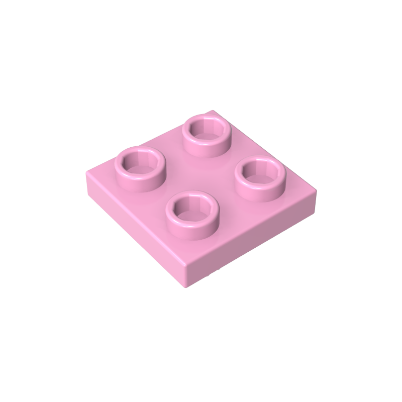 2476a | Plate, Modified 2 x 2 with Pin on Bottom