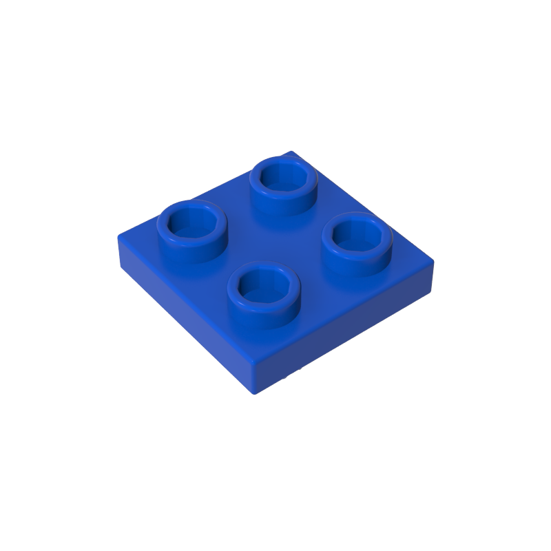 2476a | Plate, Modified 2 x 2 with Pin on Bottom