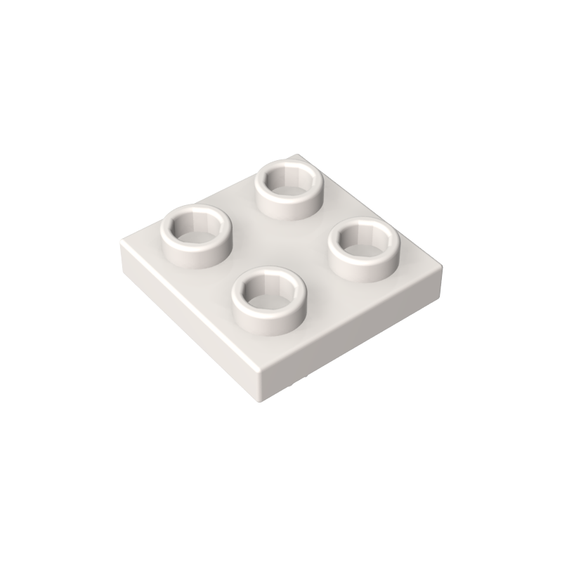 2476a | Plate, Modified 2 x 2 with Pin on Bottom