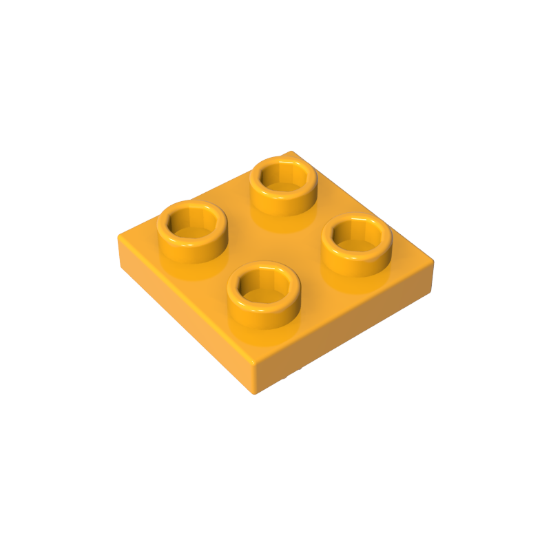 2476a | Plate, Modified 2 x 2 with Pin on Bottom