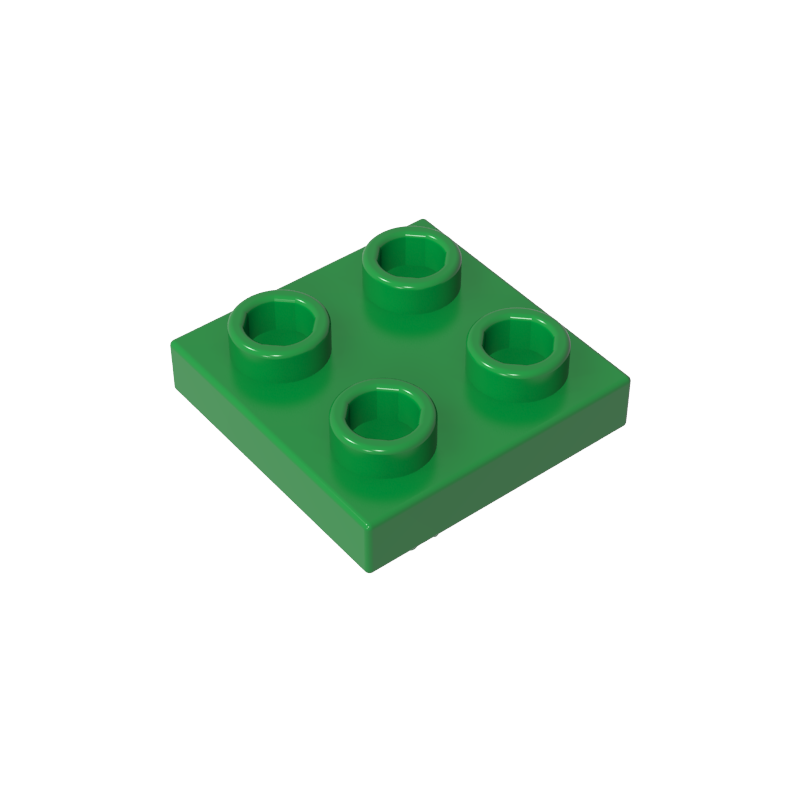 2476a | Plate, Modified 2 x 2 with Pin on Bottom