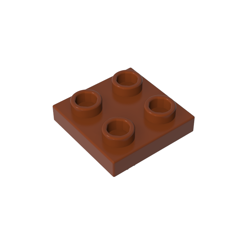2476a | Plate, Modified 2 x 2 with Pin on Bottom
