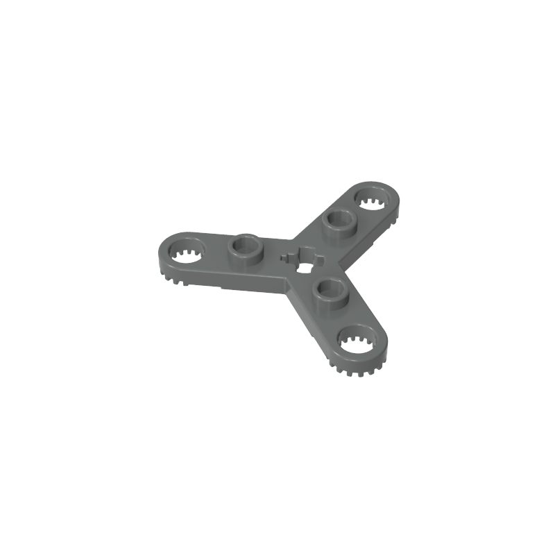 2712 | Technical Plate Rotor 3 Blade with Toothed Ends and 3 Studs (Propeller)