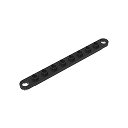 2719 | Technical Plate 1 x 10 with Toothed Ends