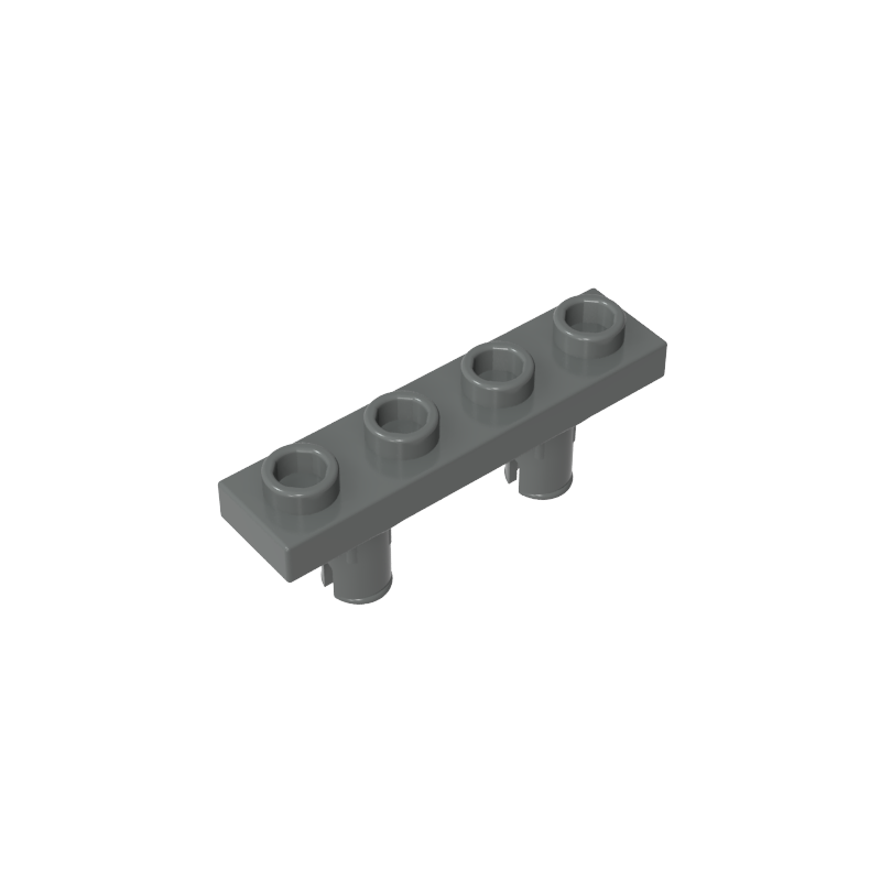 68382 | Plate, Modified 1 x 4 with Pins on Bottom