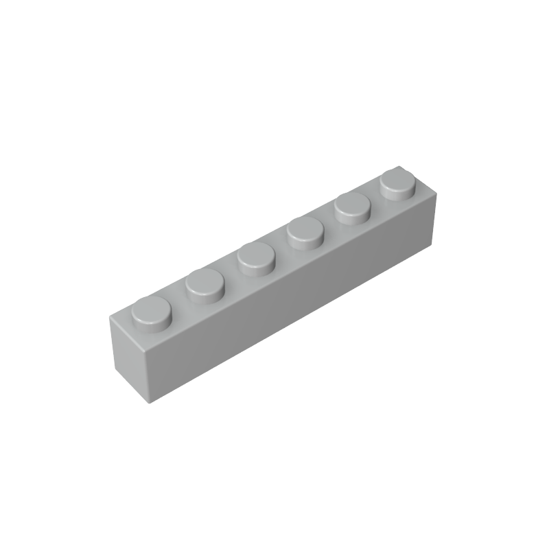 3067a | Brick 1 x 6 without Bottom Tubes