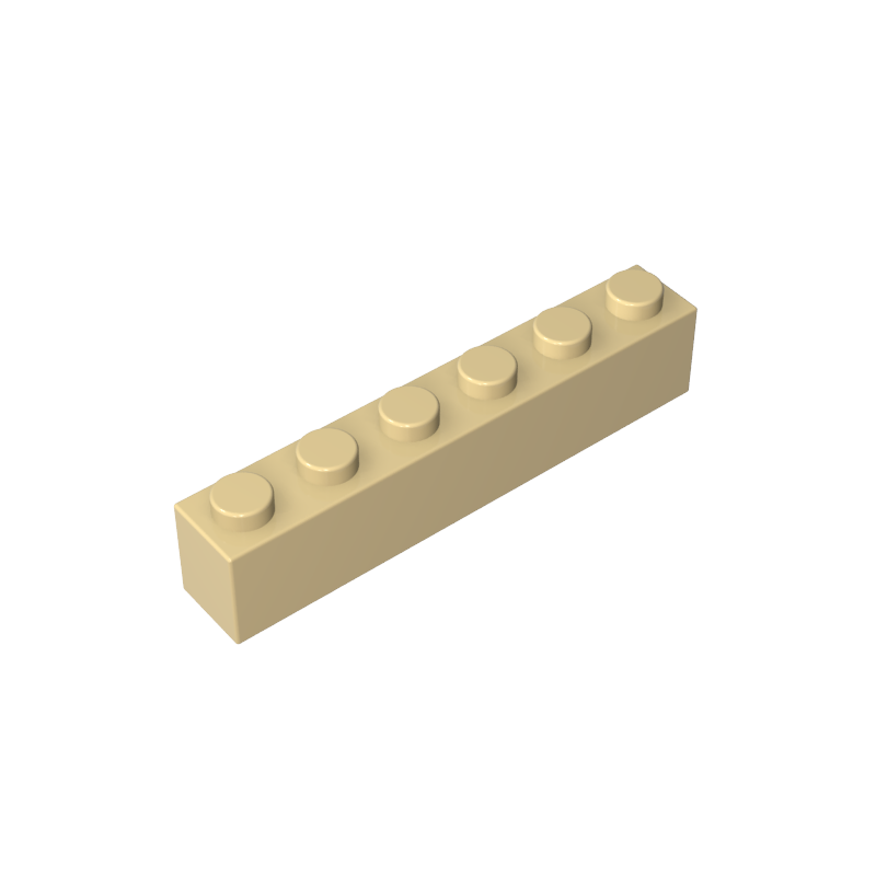 3067a | Brick 1 x 6 without Bottom Tubes