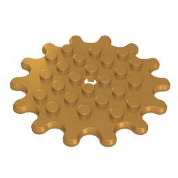 35446 | Plate, Round 6 x 6 Gear 14 Tooth
