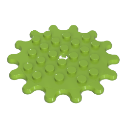 35446 | Plate, Round 6 x 6 Gear 14 Tooth