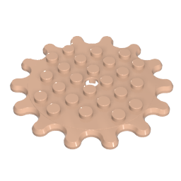 35446 | Plate, Round 6 x 6 Gear 14 Tooth