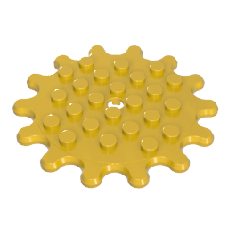 35446 | Plate, Round 6 x 6 Gear 14 Tooth
