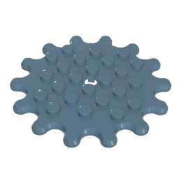 35446 | Plate, Round 6 x 6 Gear 14 Tooth