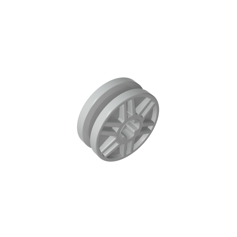 56903 | Wheel 18mm D. x 8mm with Fake Bolts and Shallow Spokes and Axle Hole