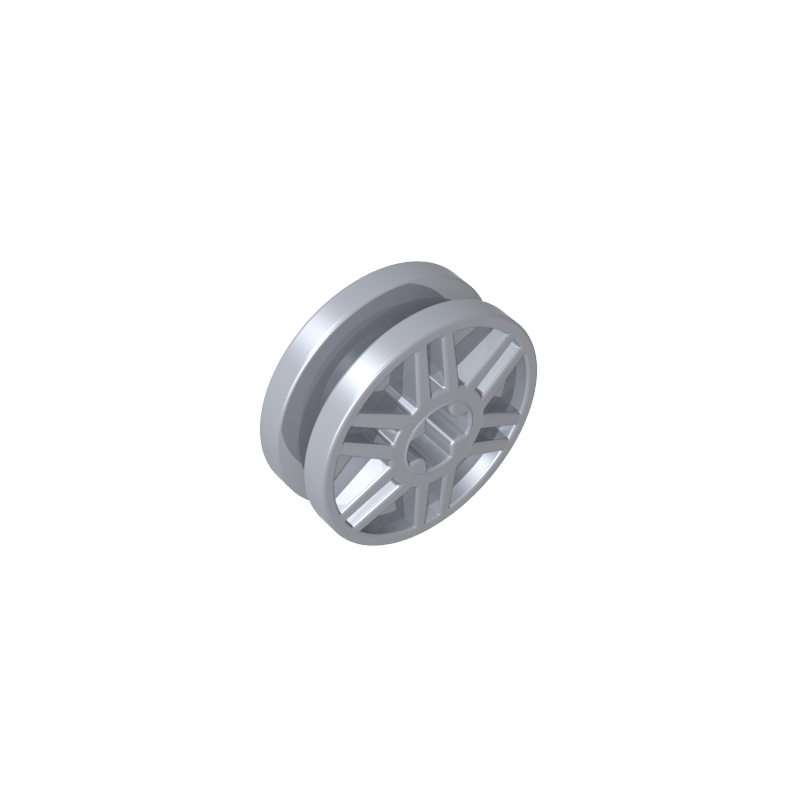 56903 | Wheel 18mm D. x 8mm with Fake Bolts and Shallow Spokes and Axle Hole