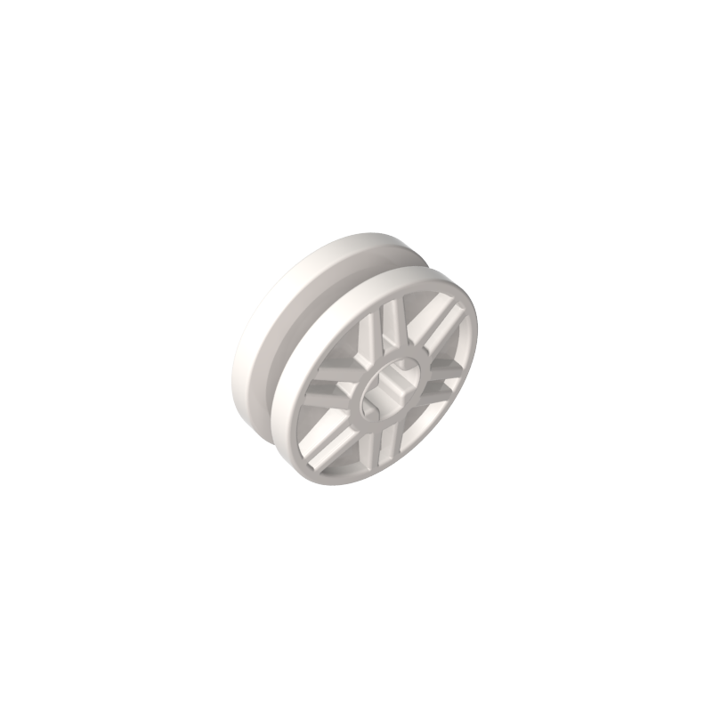 56903 | Wheel 18mm D. x 8mm with Fake Bolts and Shallow Spokes and Axle Hole