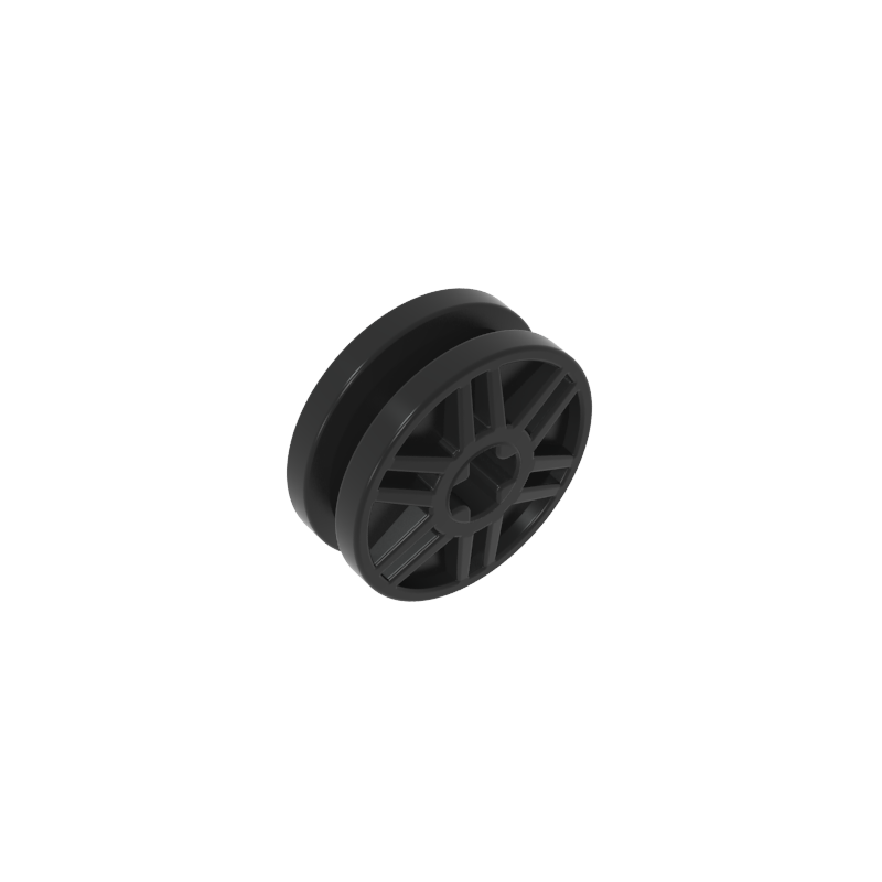 56903 | Wheel 18mm D. x 8mm with Fake Bolts and Shallow Spokes and Axle Hole