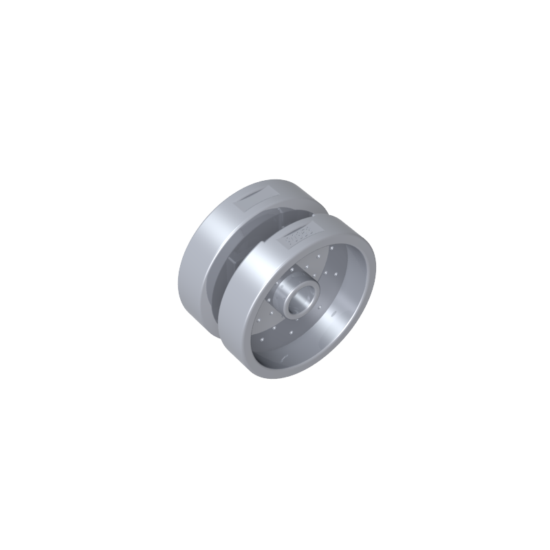 66727 | Wheel 18mm D. x 12mm with Pin Hole and Stud, Dotted Brake Rotor Lines