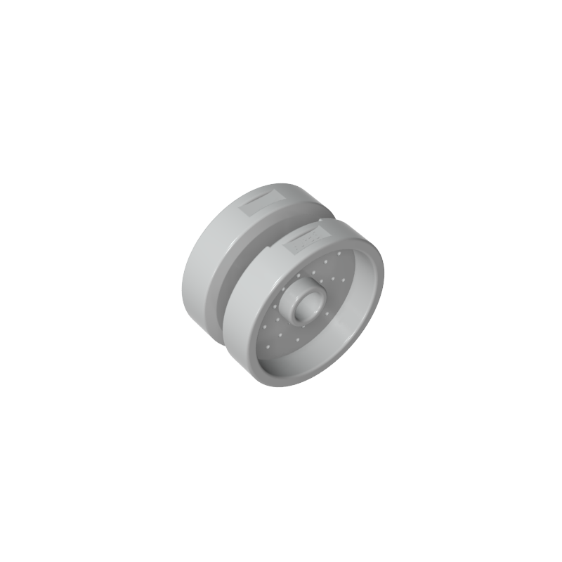 66727 | Wheel 18mm D. x 12mm with Pin Hole and Stud, Dotted Brake Rotor Lines