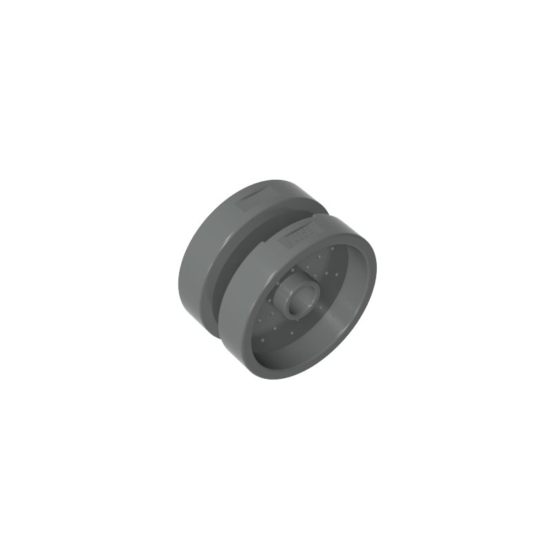 66727 | Wheel 18mm D. x 12mm with Pin Hole and Stud, Dotted Brake Rotor Lines