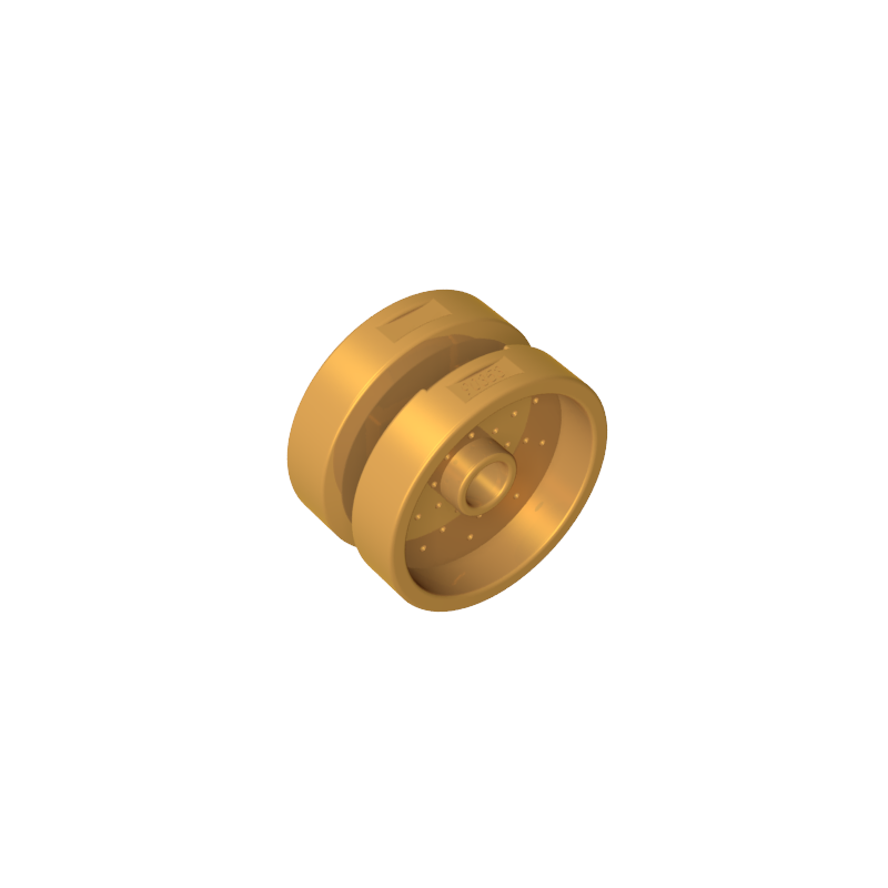66727 | Wheel 18mm D. x 12mm with Pin Hole and Stud, Dotted Brake Rotor Lines