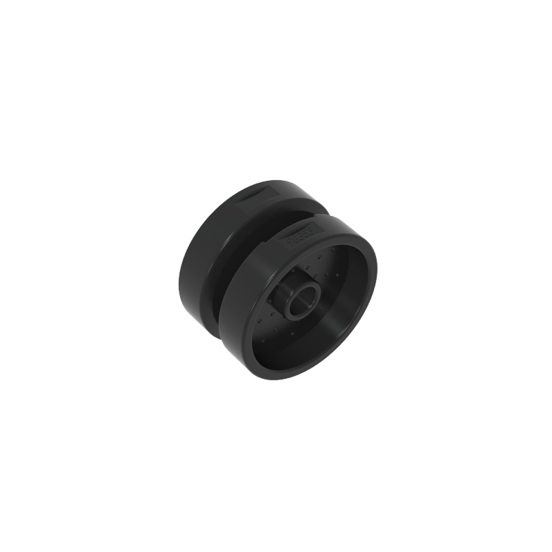 66727 | Wheel 18mm D. x 12mm with Pin Hole and Stud, Dotted Brake Rotor Lines
